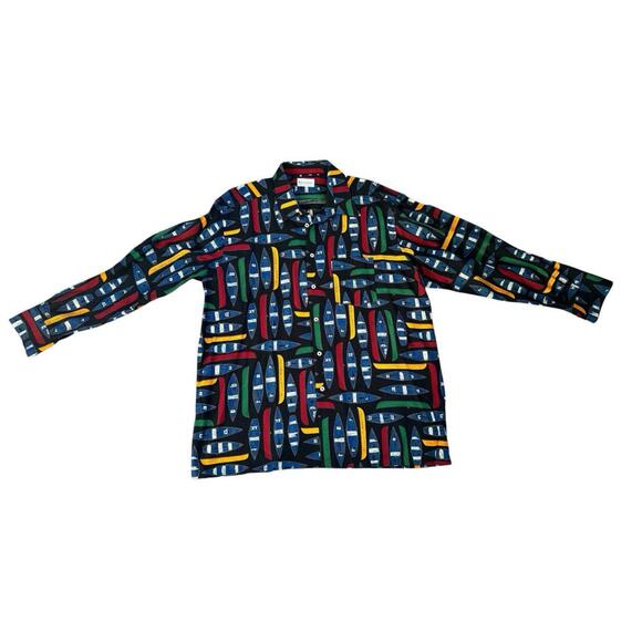 Bullock & Jones Men's Rowing Rowboat Boat Cotton Button Up Down Shirt Swiss XL - Picture 2 of 12